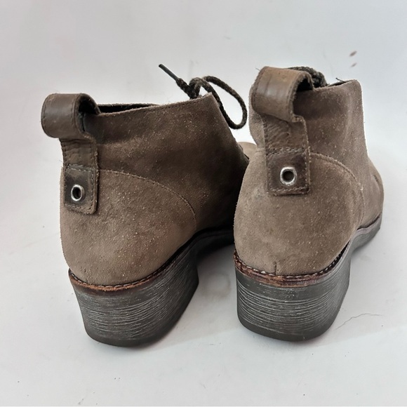 NAOT Women’s The Love Boot Suede Leather Laced Heel Bootie Taupe Size 38 us 7.5 - Picture 5 of 10